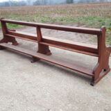 Old chapel bench