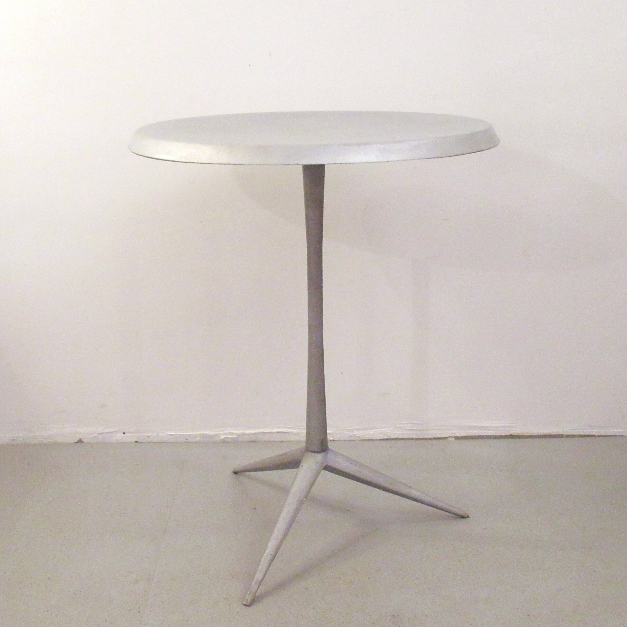 Aluminium cast iron side table from the 1980s.