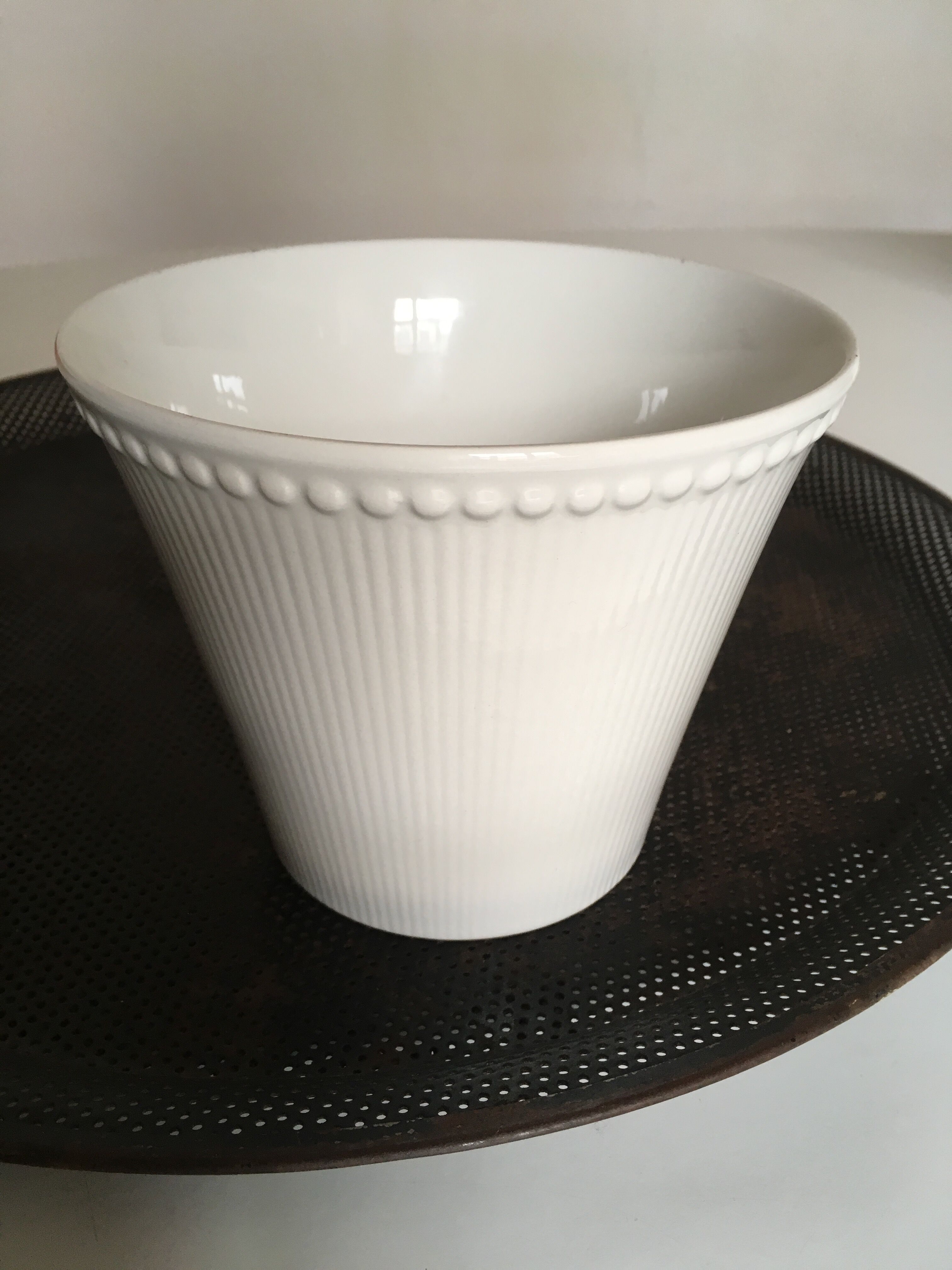Cache pot Rörstrand sweden 60s tiara by Herta Bengtson 2/2