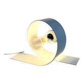 Lampe en boucle en métal blanc, 1980