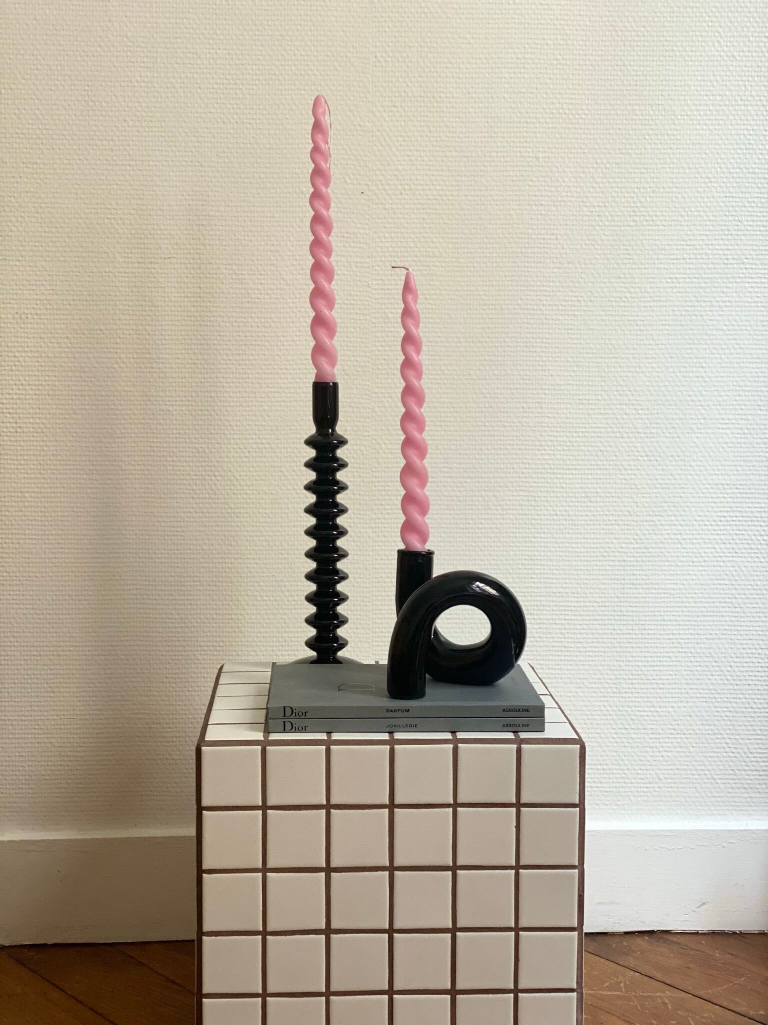 Candlestick candlestick design retro black