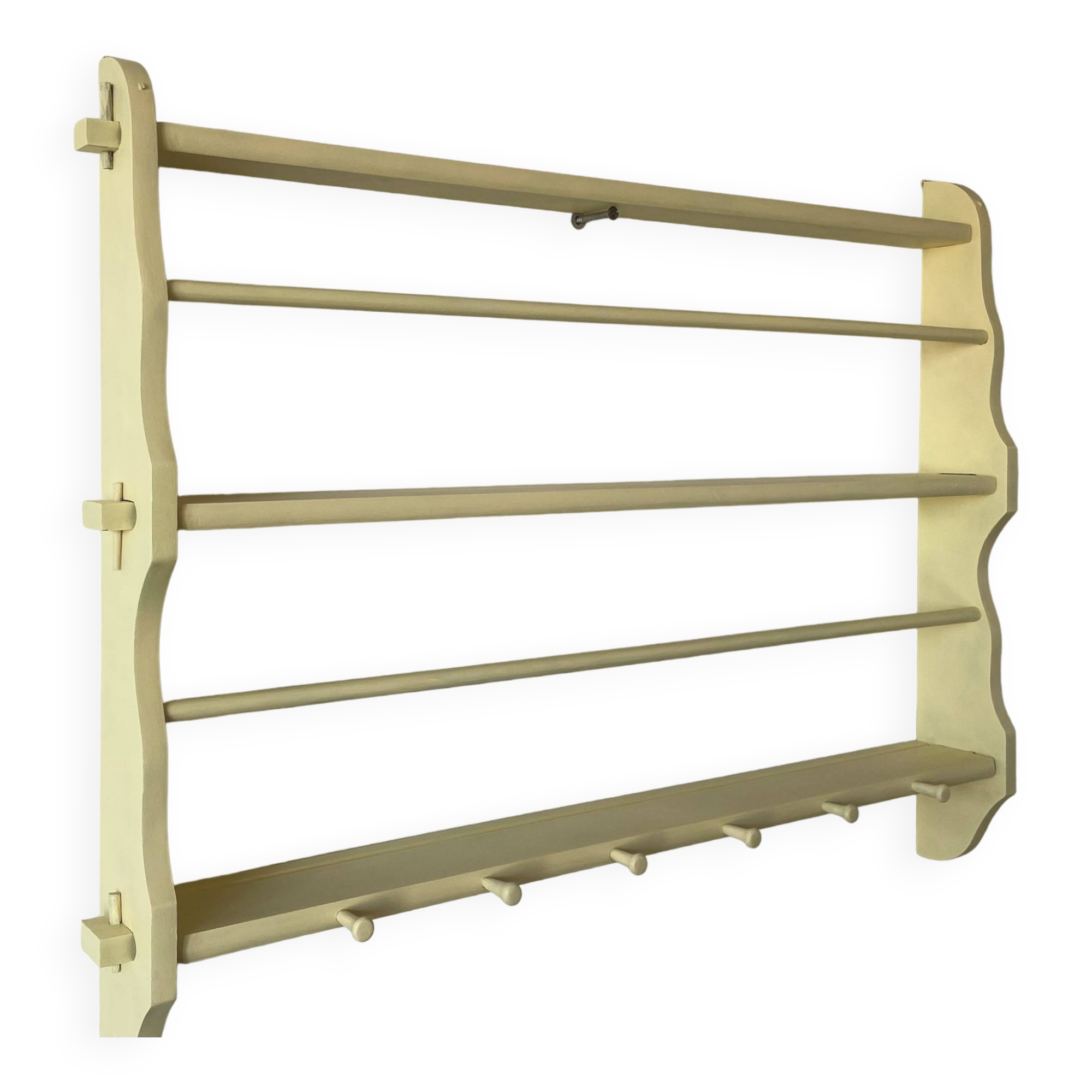 Old wooden wall shelf