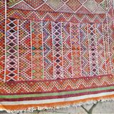 Old kilim handmade wool oriental rug - 150 x 81cm