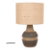 Handmade Søholm / Einar Johansen ceramic table lamp with jute lampshade / Mid-century Danish modern design / 1960s / 1970s
