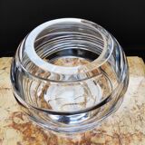 Round crystal vase