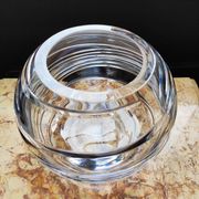 Round crystal vase