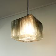 Double glass pendant lamp 1960