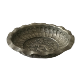 Tin crowned lion dish