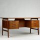 Gunni Omann Mod. 75 teak desk 60s Danish vintage