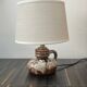 pair of ceramic bedside lamps "Fat-Lava", origin West Germany