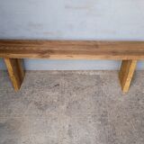 Solid wood bench patinated 160cm