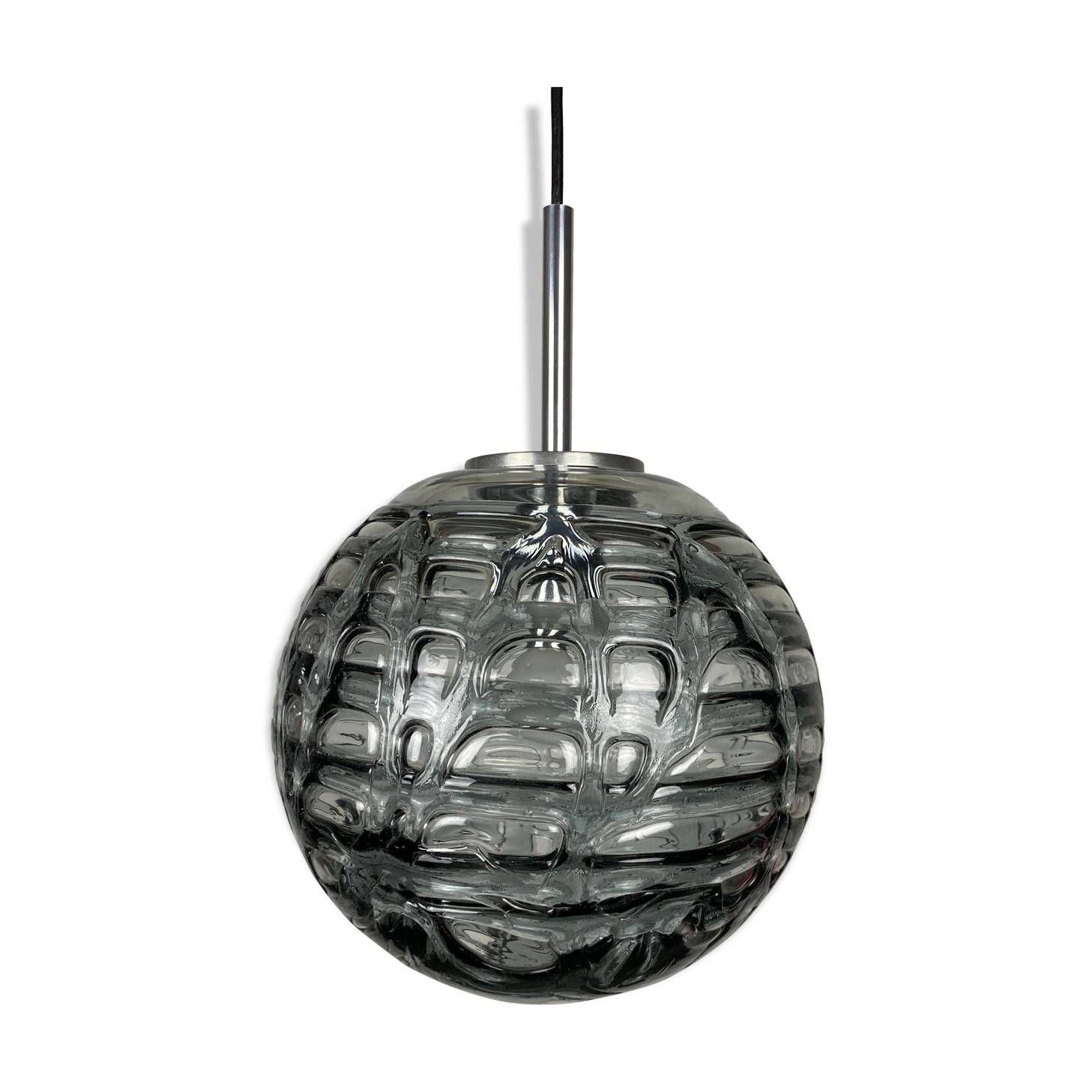 Murano glass ball pendant lamp by Doria Leuchten 1960
