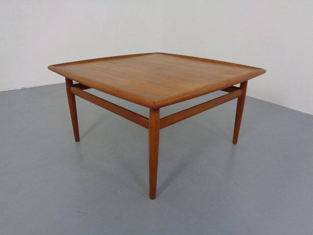 Large Danish Teak Coffee Table by Grete Jalk for Glostrup, 1960s