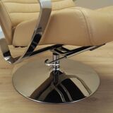 Lounge armchair and footstool set, Danish design, 1970s, manufacture: BoCon