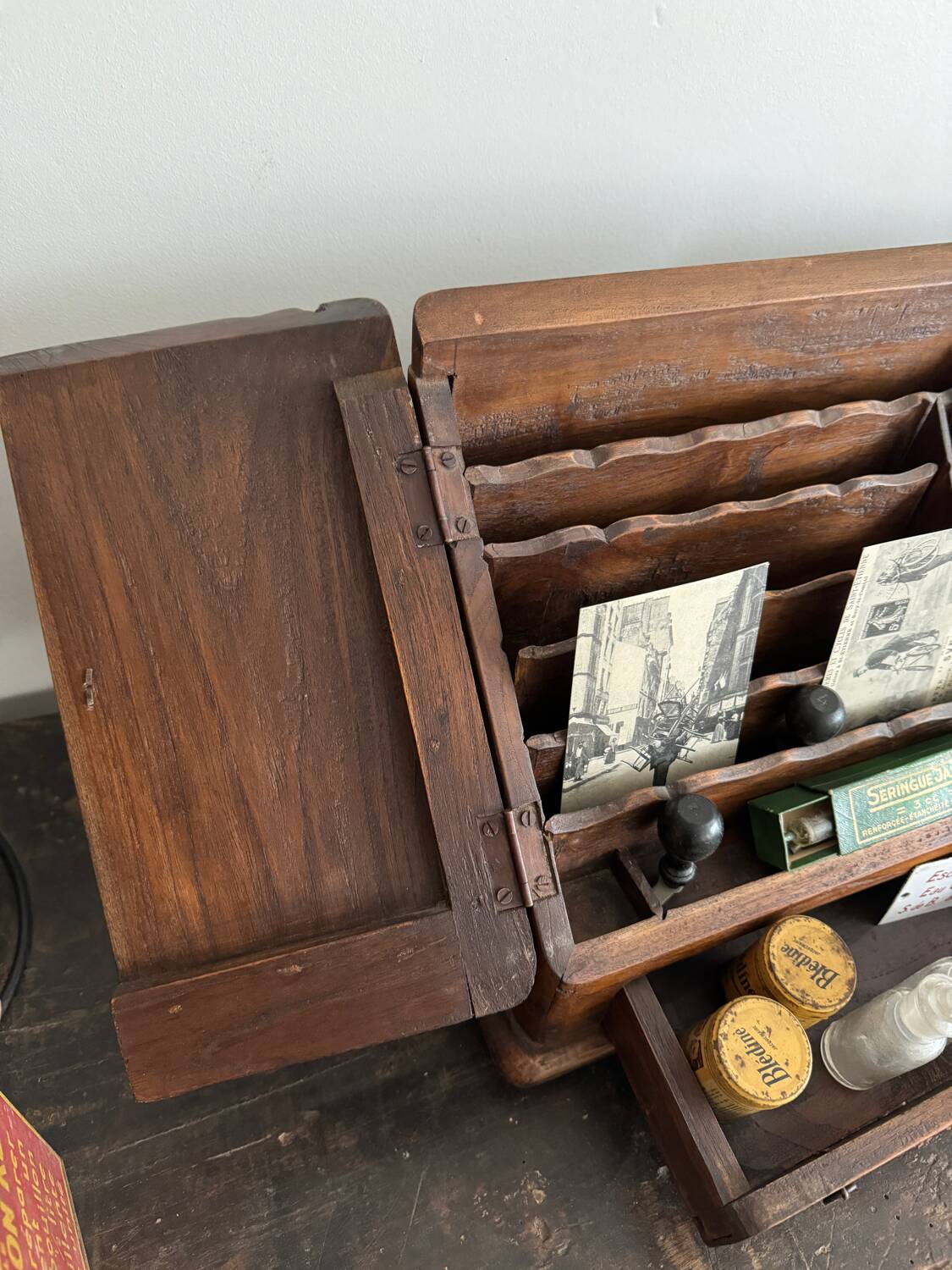 Small wooden storage unit