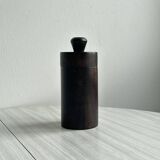 Old brutalist style wooden pot.