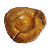 Caramel ocher alabaster ashtray Romano Bianchi Italy