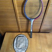 Vintage DONNAY GLM 27 Wooden Tennis Racket + Sports Cover #E2