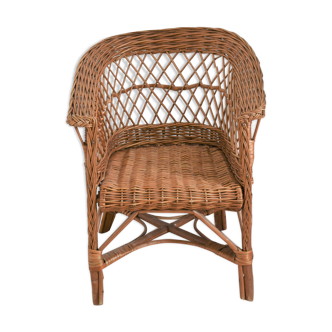 Children's wicker armchair