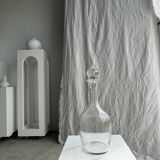 Very large glass decanter with spinning top H36