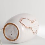 Art Deco White Seashell Motif Table lamp By Anna Lisa Thomson, Upsala Ekeby