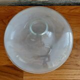 Glass flattened belly ball vase