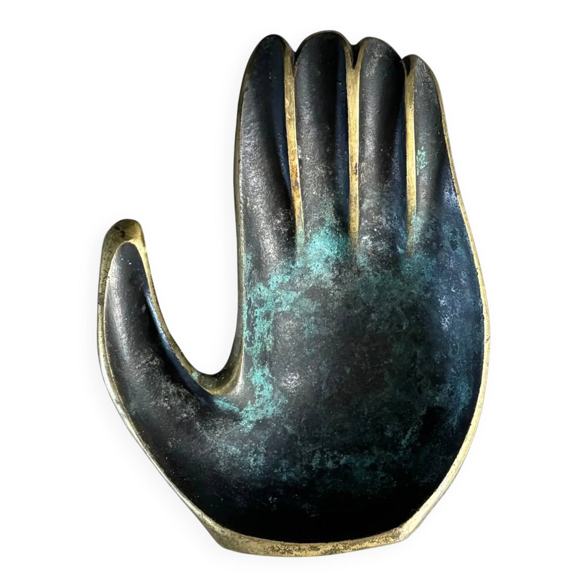 Bronze hand catchall Editions Gerfaux 60-70