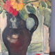 Yellow bouquet, oil on panel signed Guy de Jong.