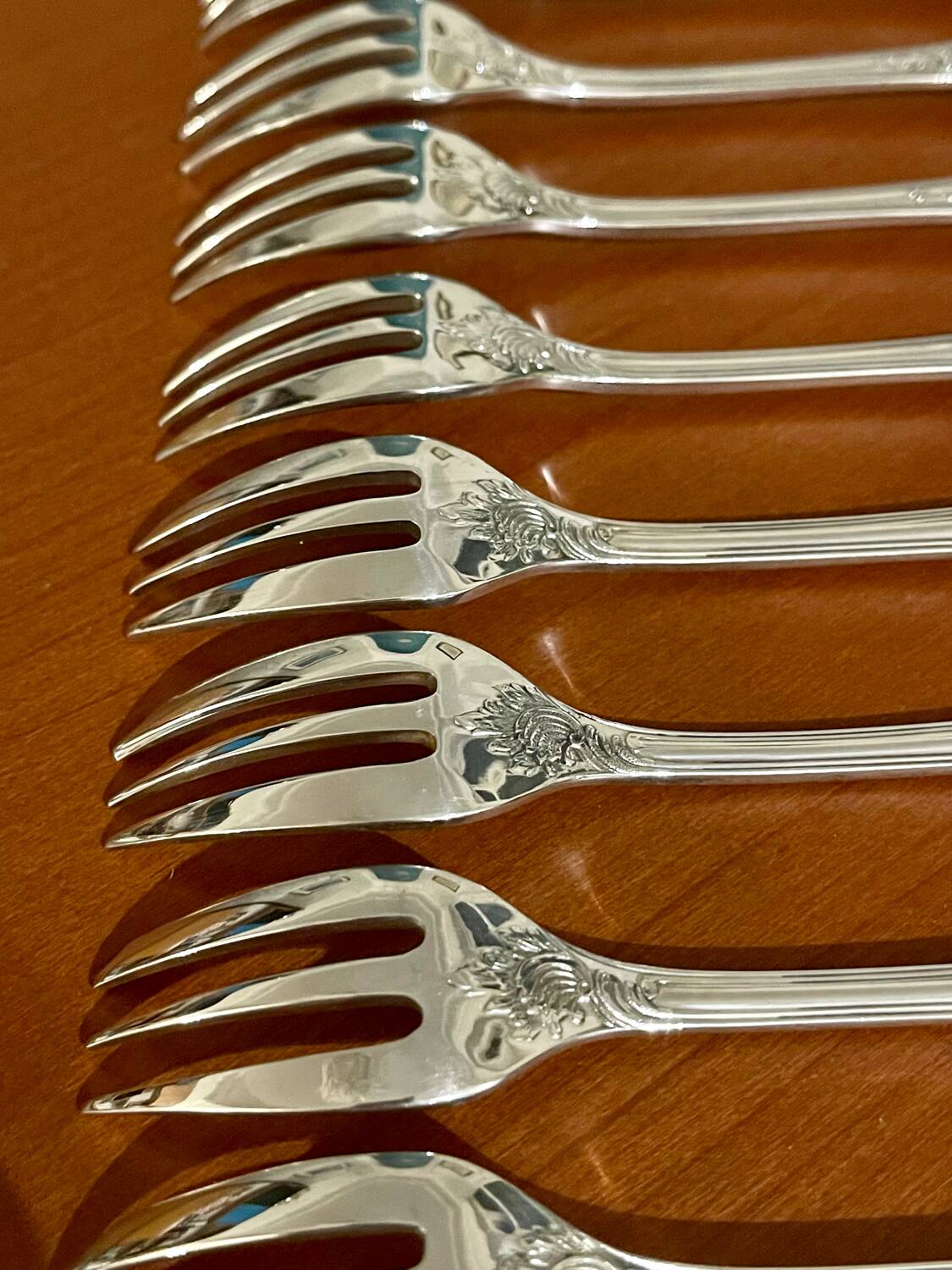 Christofle Marly 12 cake forks new condition