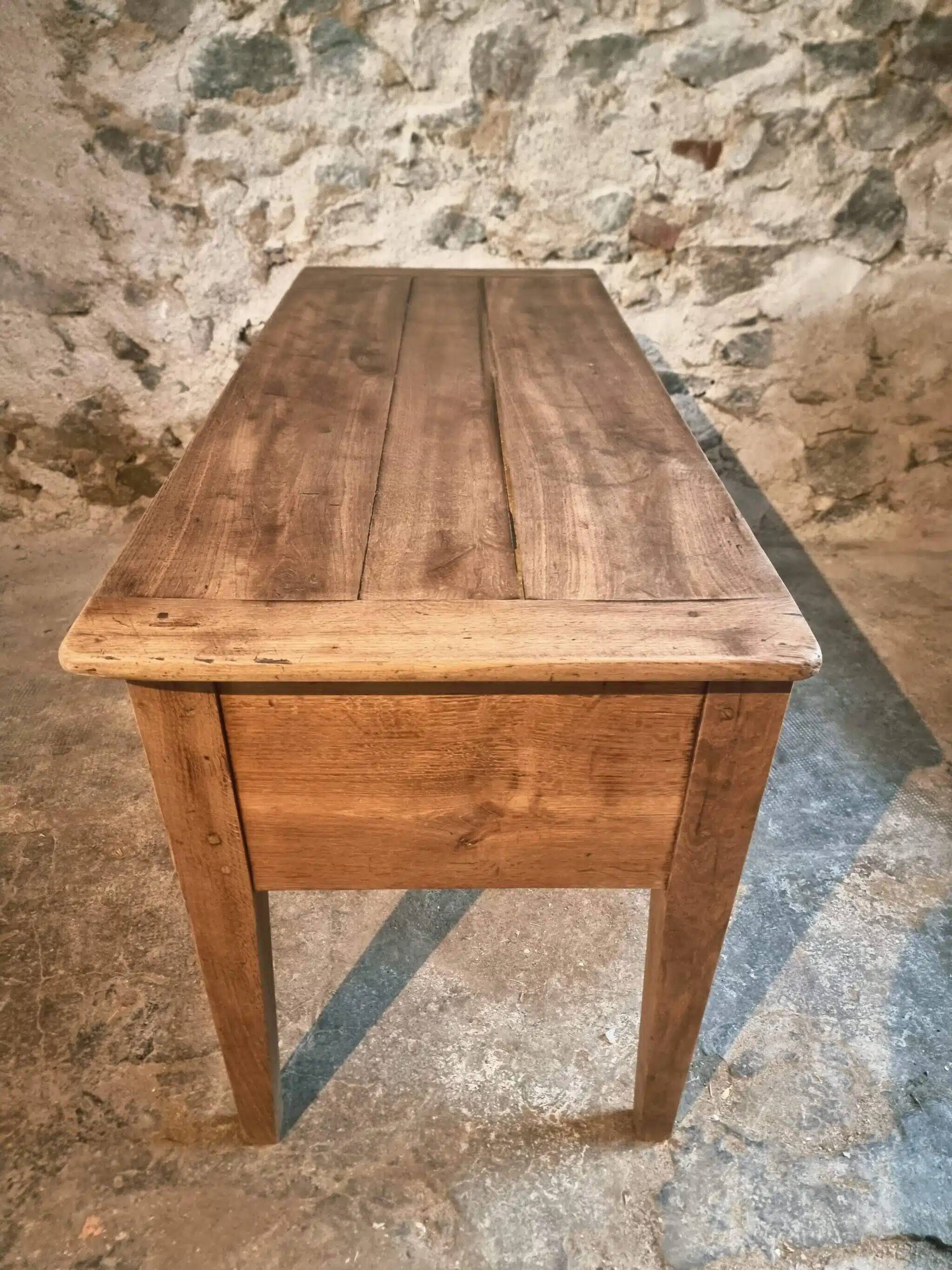 Ancien pétrin français en chêne, XIXe siècle