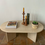 Travertine coffee table