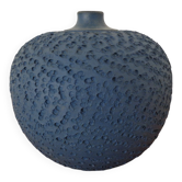 Bauhaus Blue Studio Ceramic Vase by Heiner Hans Körting, 1940s