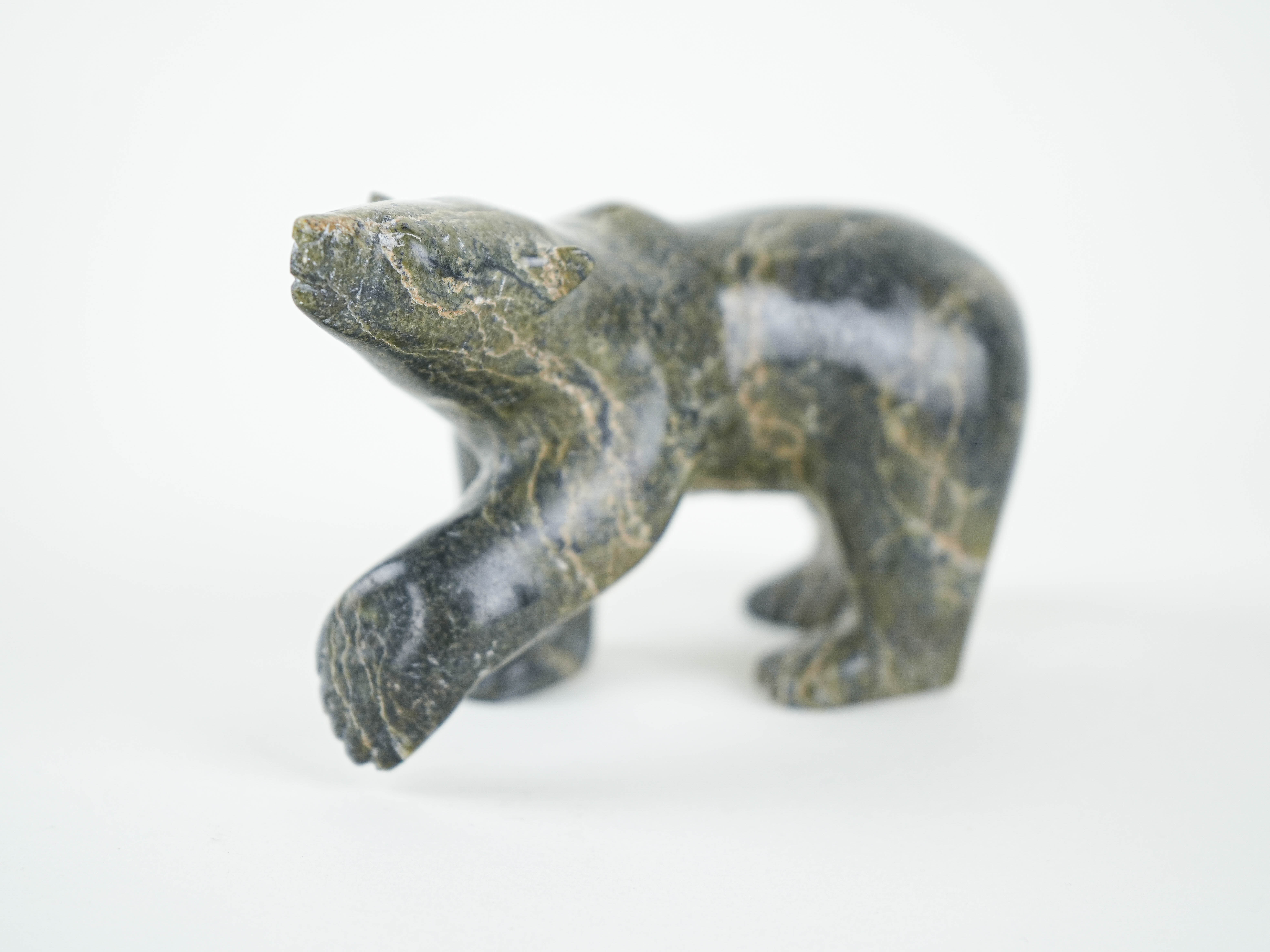 Stone bear figurine, Danish design, 1970s, made in Denmark
