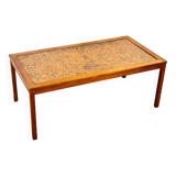 Scandinavian coffee table in copper, 1960.