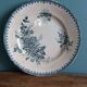 Flat plate, ironstone, Saint Amand, Margot decoration, Amandinoise company, 1920.