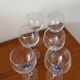 Luminarc wine glass set made in France vintage glass with a ball in