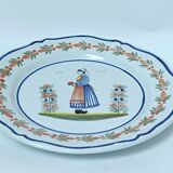 Assiette plate bretonne HB Henriot
