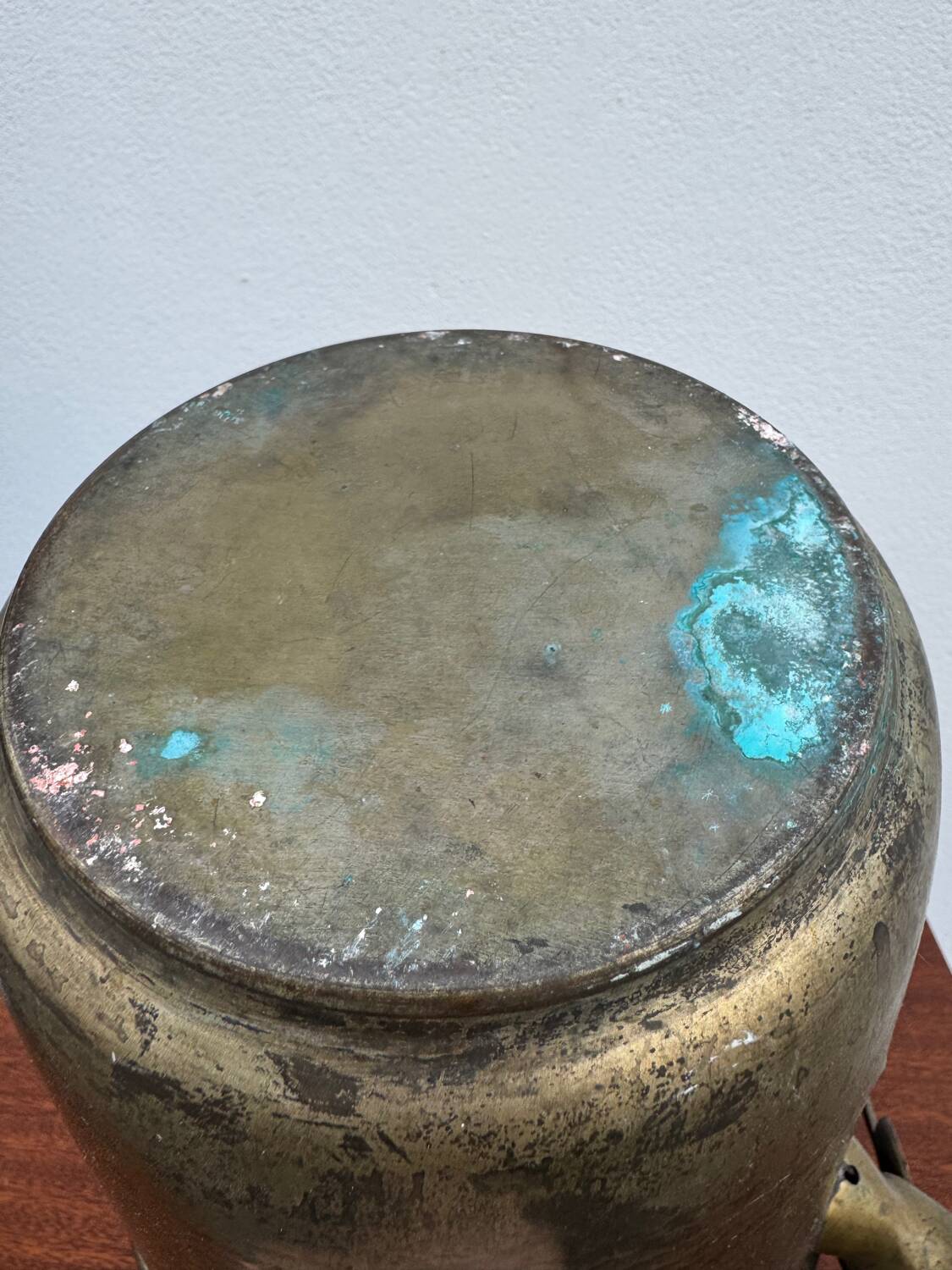 Antique champagne cooler with stag heads