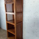 Exotic wood shelving unit from the 90s