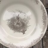 Bird plate duo Ch. Lecerf early XX