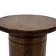 Vintage oak plant table low stool 70s design