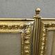 Antique brass fireplace screen from the 19th century by Bouhon Frères.