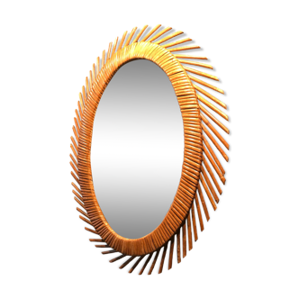 Rattan mirror year 70