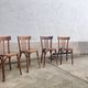 Lot 4 baumann chairs - bistro bar brasserie bohème vintage 1950 old