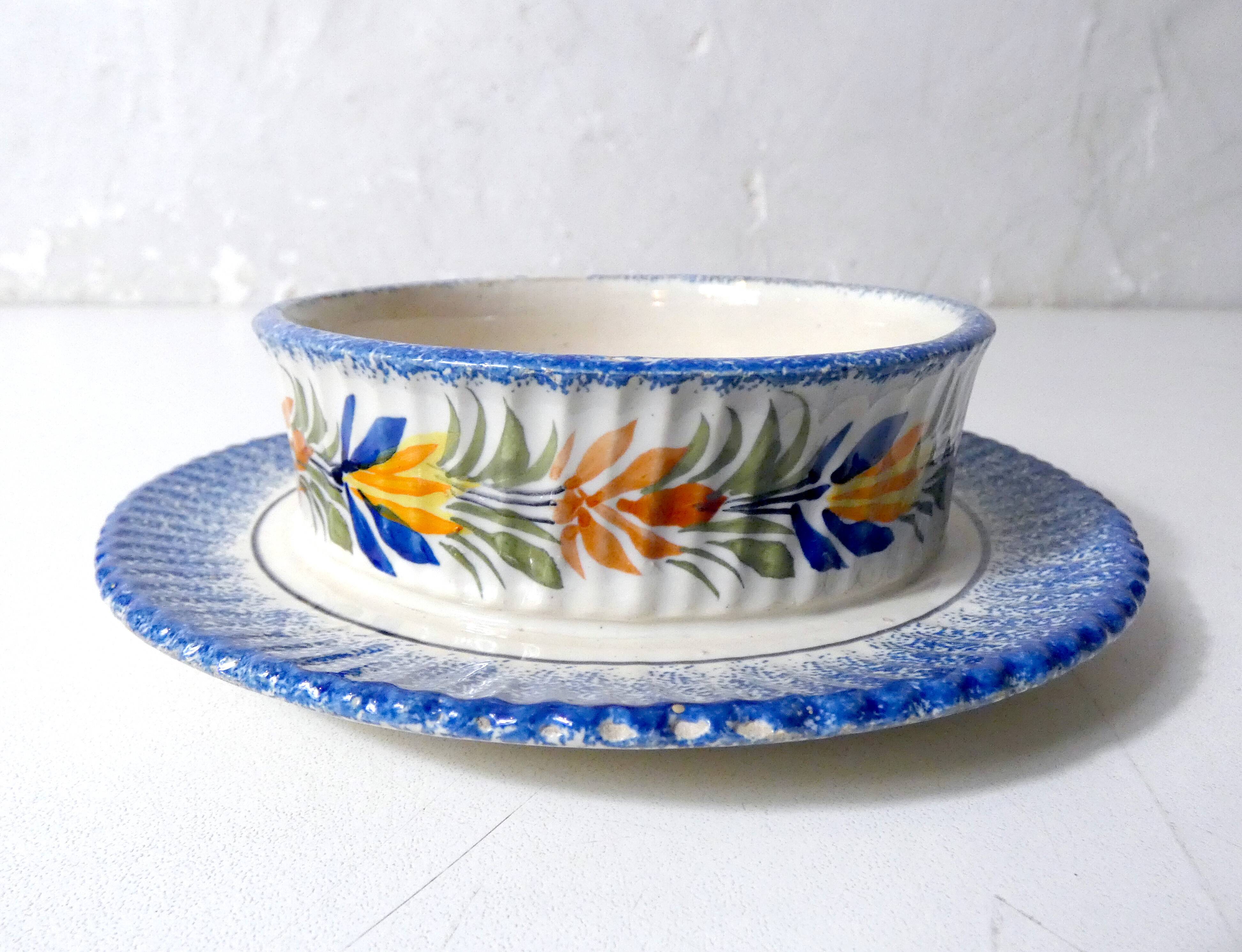 Henriot Quimper Butter Dish