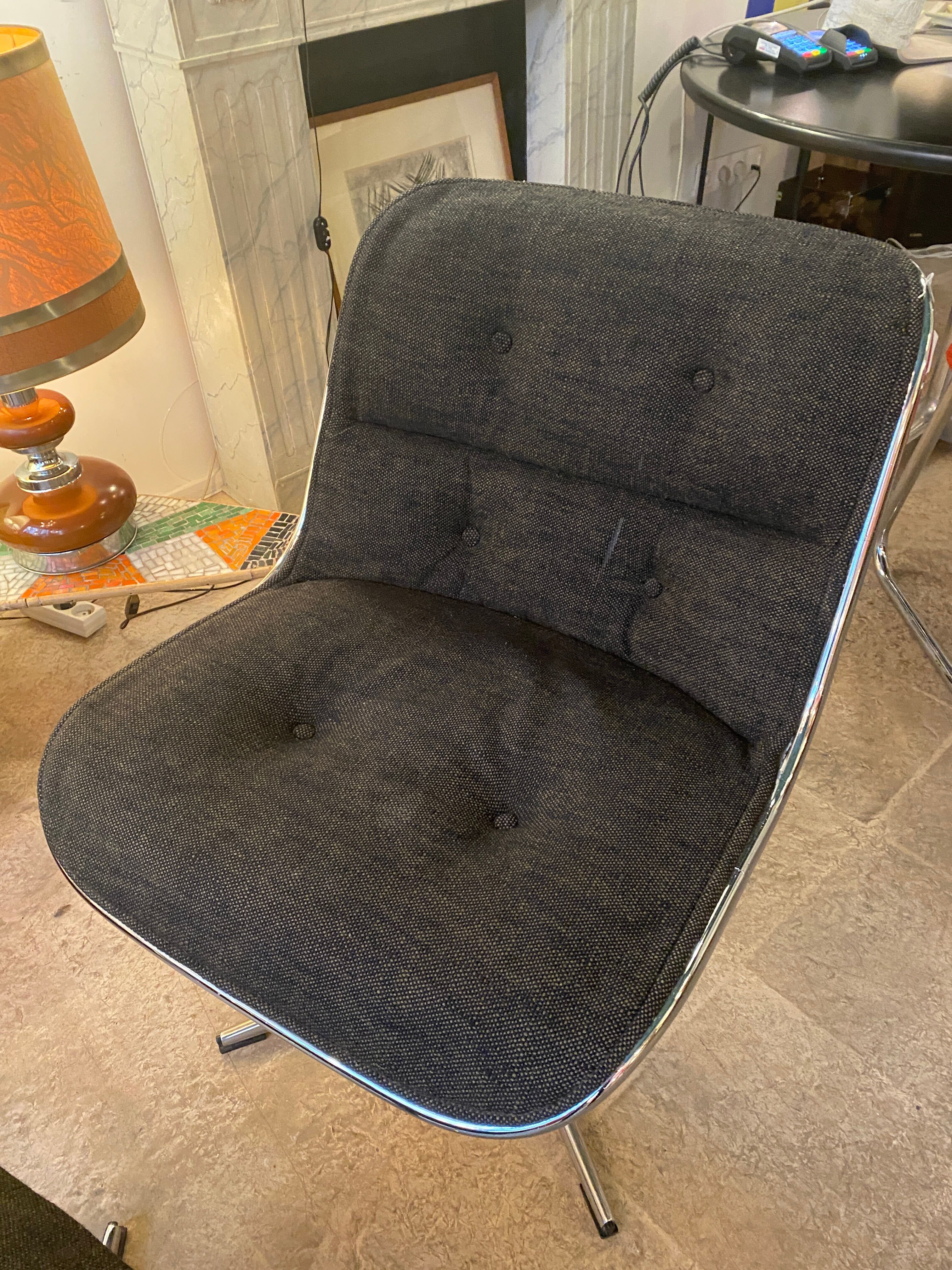 Pollock armchair and ottoman