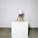 Model 105 Wooden Tripod Table Lamp By Uno & Östen Kristiansson For Luxus, Sweden 1950S