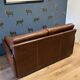 Beautiful buffalo leather 2-seater sofa