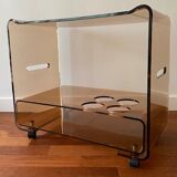 Smoked plexi service trolley
