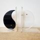 Yin Yang bookends in plexiglass - 1980s postmodern design